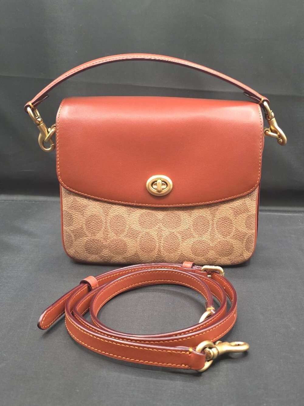 Coach Cassie 19 Crossbody in Signature Canvas 89089 Tan Rust